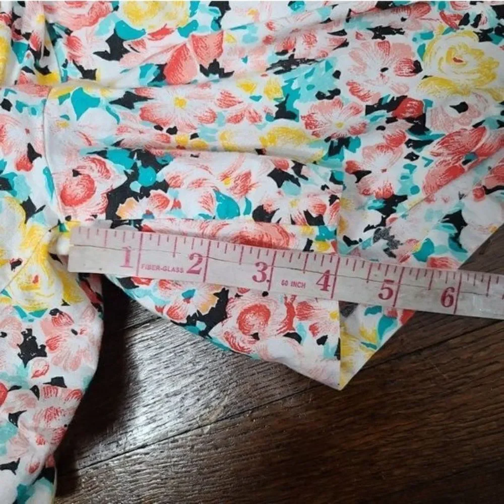 Vintage 80s 90s Girls Boho Cottagecore Pink Floral Romper Shorts
